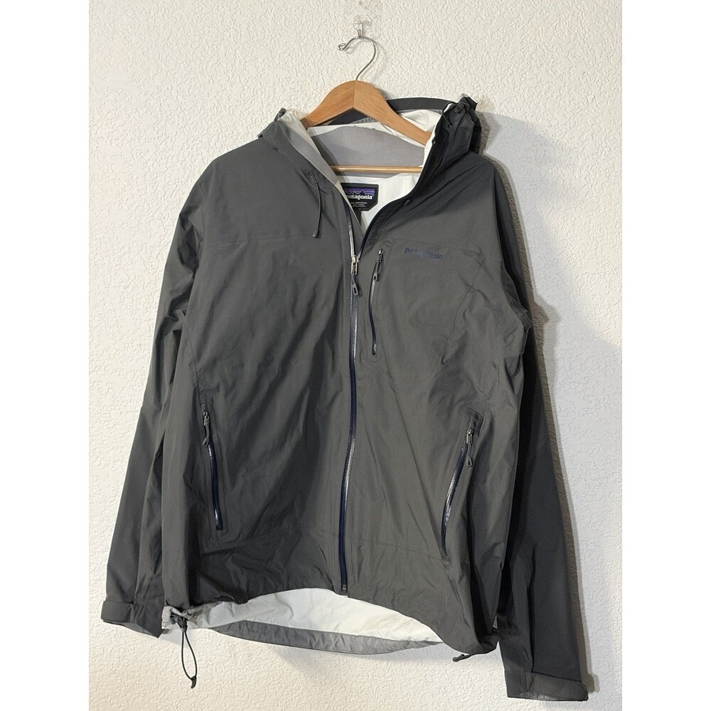 Patagonia Men's Torrent Shell Stretch Jacket H2No Waterproof Rain Jacket Gray